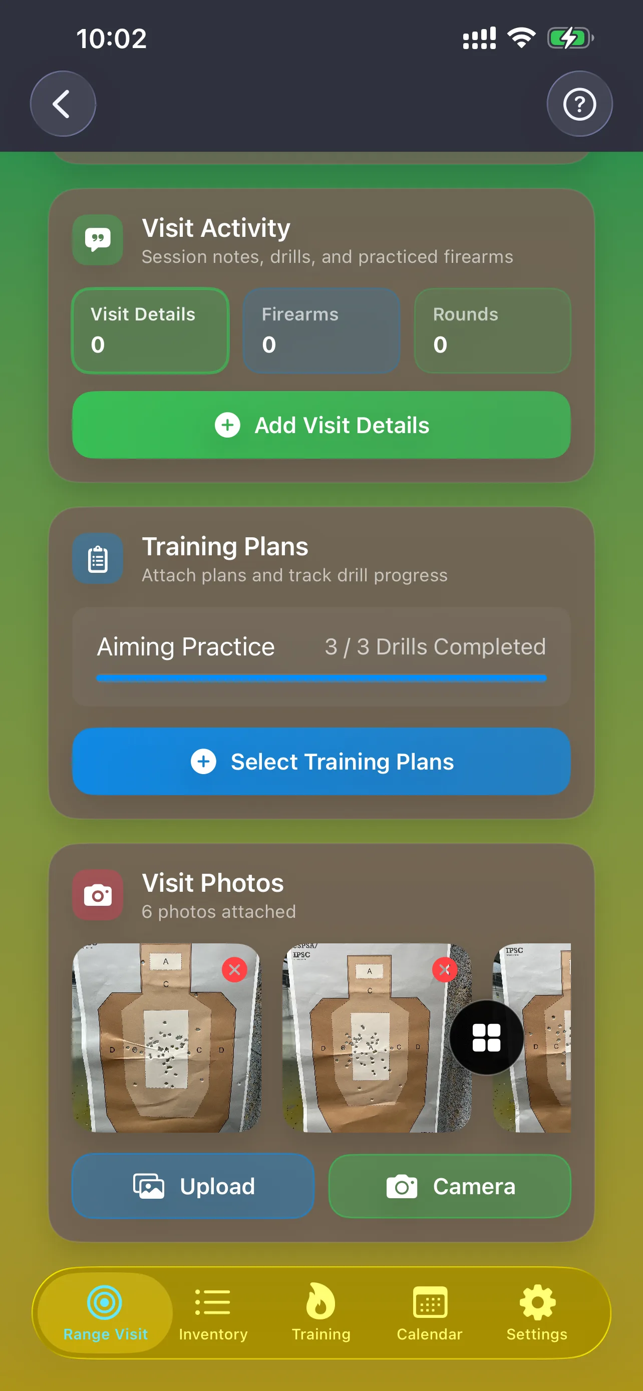 Visit activity details